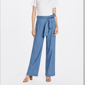 Draper James wide leg chambray pants